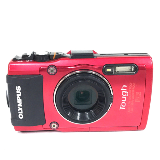 1円 OLYMPUS STYLUS TG-4 コンパクトデジタルカメラ レッド 動作確認