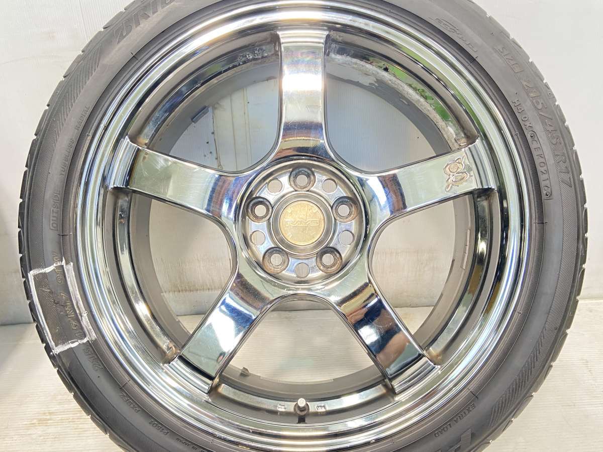 中古タイヤ サマータイヤ ホイールセット 4本セット 215/45R17 RAYS  