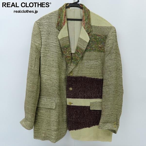 ☆Yohji Yamamoto POUR HOMME/ヨウジヤマモト プールオム 素材切替えデザインジャケット HT-J08-909/M /060