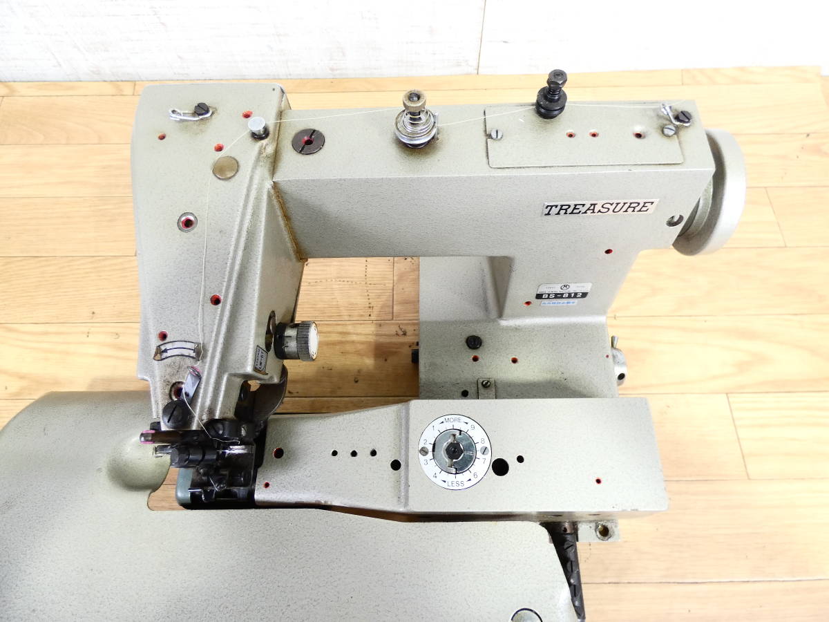 ○ TREASURE トレジャー すくい縫いミシン BS-812 工業用ミシン ※動作 