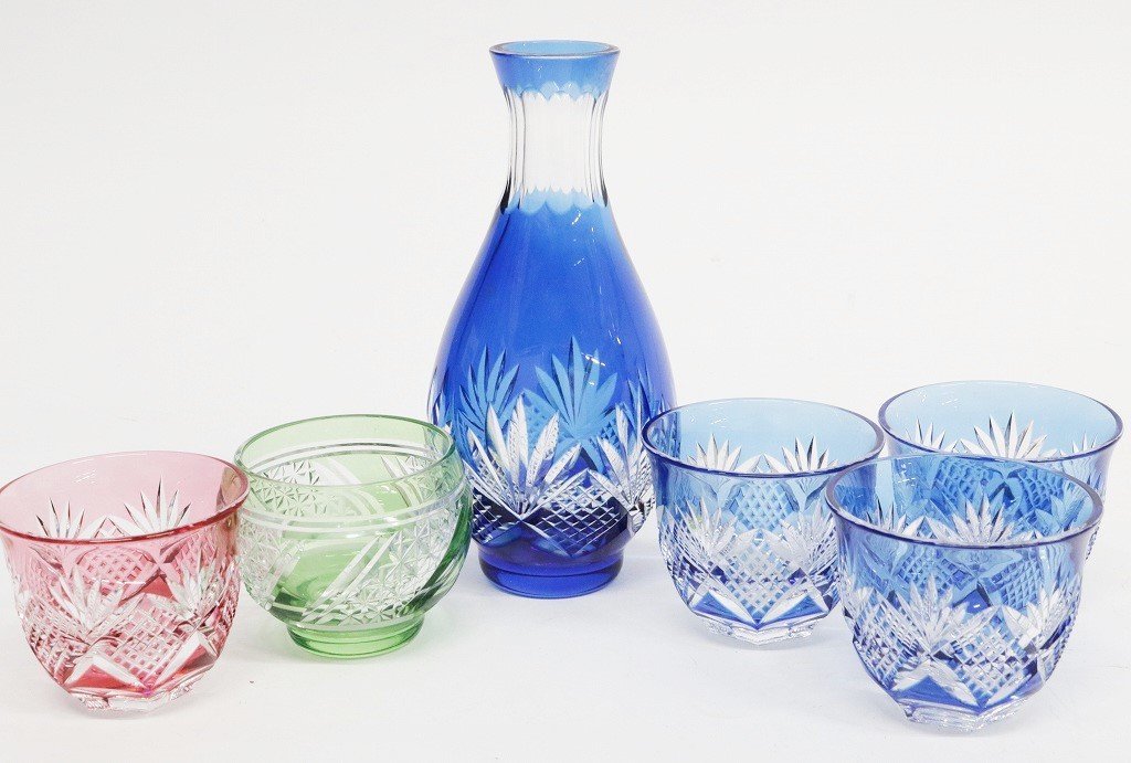 【定番人気，新作】 1円 おたからや L0224 カガミクリスタル 江戸切子 徳利 お猪口 計6点(クリスタルガラス)｜売買されたオークション情報、yahooの商品情報をアーカイブ公開 - オークファン クリスタルガラス