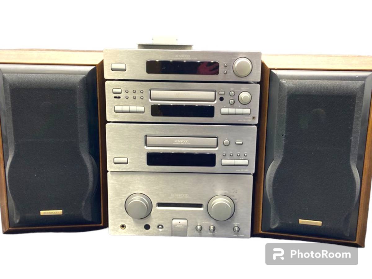 K192〔通電確認済・2個口発送〕ケンウッド　システムコンポ　A-1001/DP-1001/DM-1001/T-1001/LS-1001 大阪府堺市発　ヤマト140サイズ ×2個