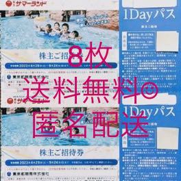 東京サマーランド 株主優待券 8枚 G 夏季使用可 東京 東京サマーランド 株主優待券 8枚 G 夏季使用可 東京