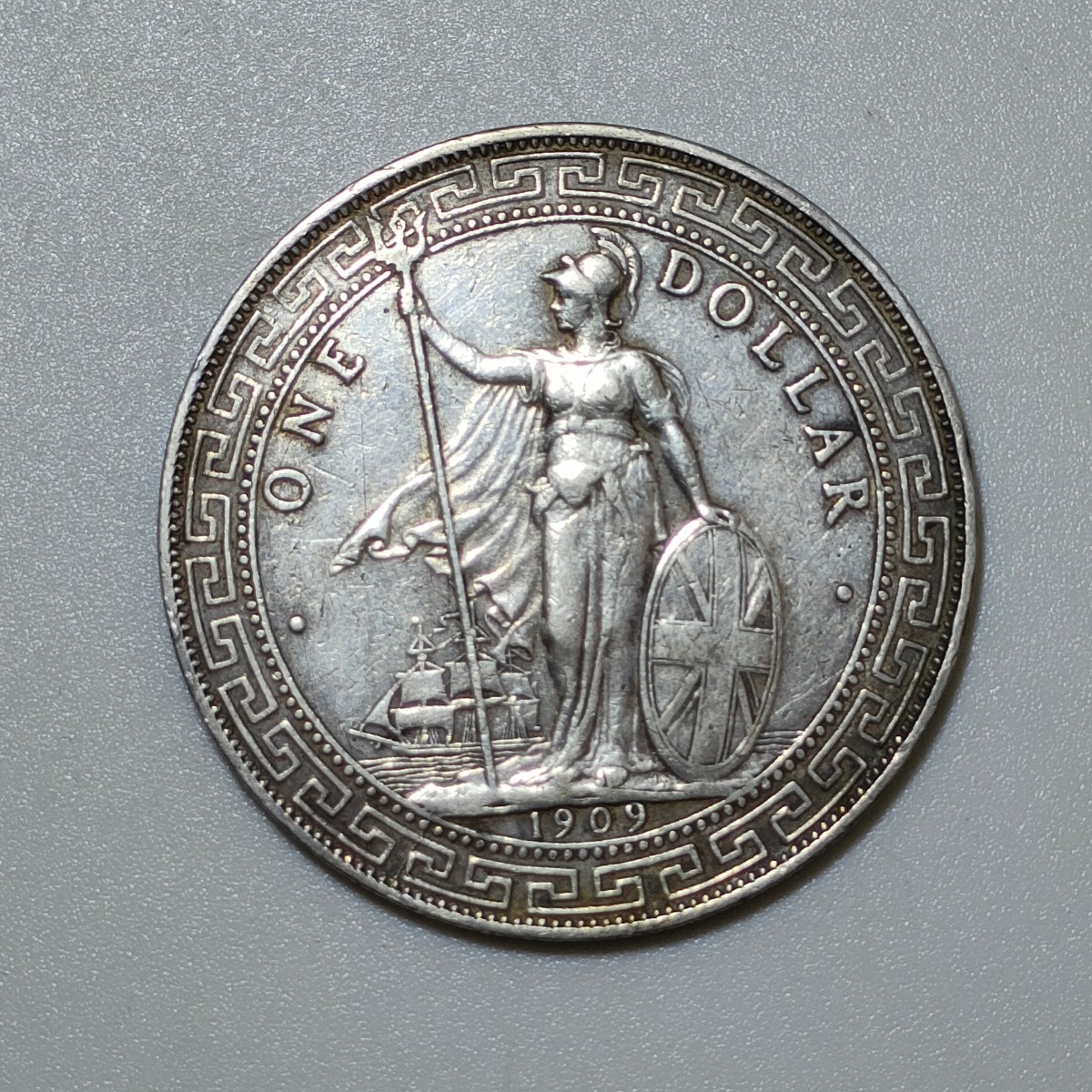 直送のみ イギリス領香港 貿易銀 壹圓 1ドル 銀貨 1911年 中国 古銭