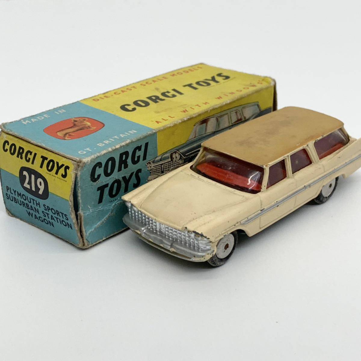 1円~! CORGI TOYS 219 ミニカー コーギートイズ プリムス スポーツ 