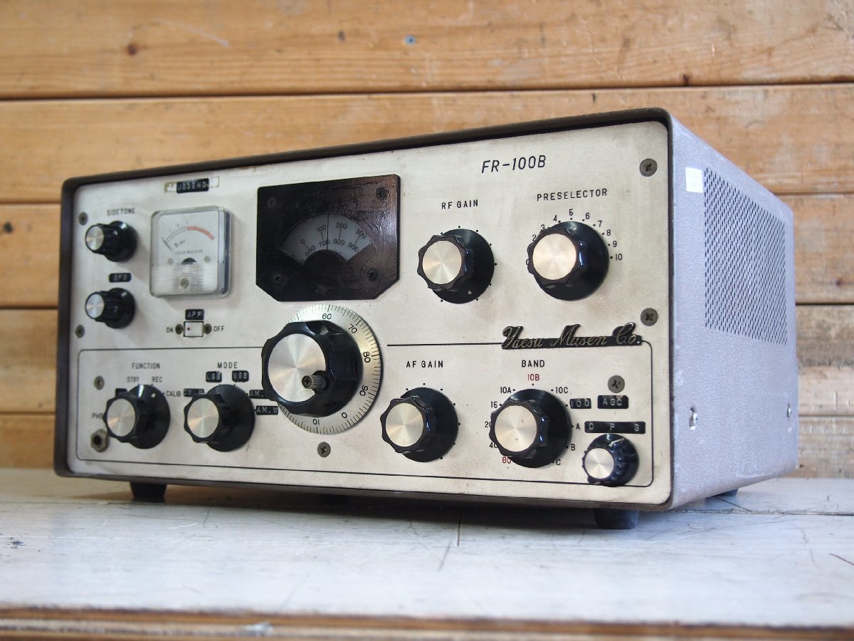 ☆【1K0805-95】 YAESU 八重洲無線 真空管式 通信/受信機 FR-100B
