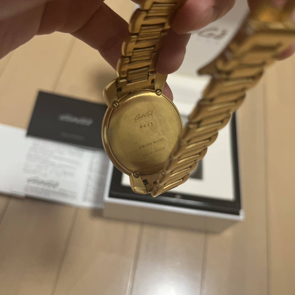 GaGa MILANO ガガミラノ 35mm マヌアーレ マニュアーレ ゴールド 