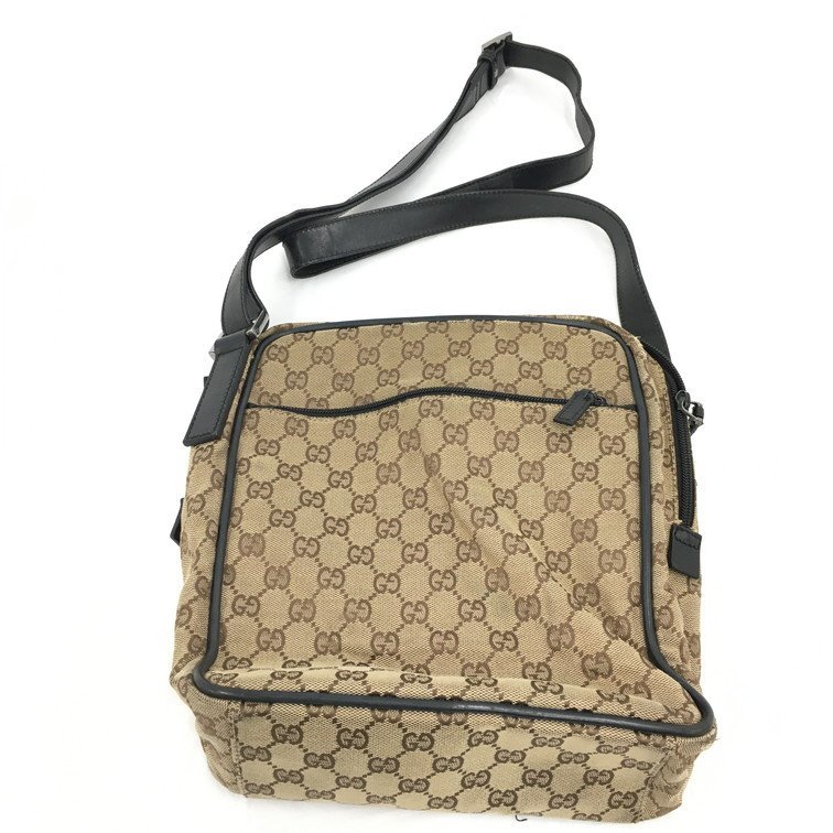 BHAH6040】GUCCI グッチ GG キャンバス ショルダーバッグ 018・1604 