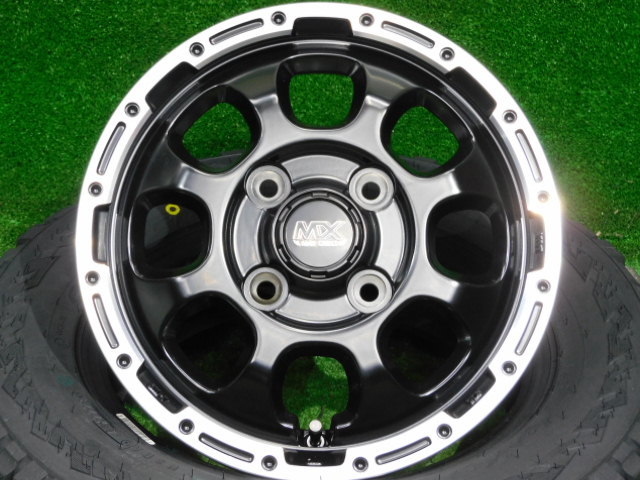中古 ホイールタイヤ 4本 145/80R12 2023年製 マッドクロス 中古 ホイールタイヤ 4本 145/80R12 2023年製 マッドクロス