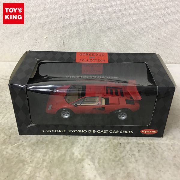 1円〜 京商 1/18 ランボルギーニ カウンタック LP500S レッド