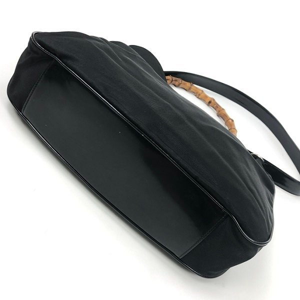 GUCCI グッチ バンブー 2WAY ショルダー バッグ トートバッグ 黒 