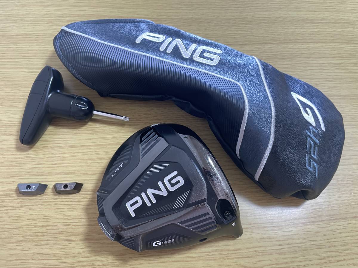 PING G425 LST 9° ヘッドのみ【ヘッドカバー、レンチ付】