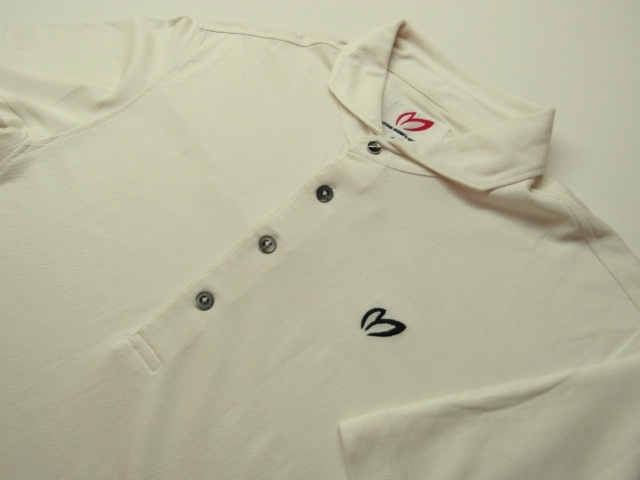 ◆高級!PEARLY GATESマスターバニー22000.ワイドカラーデザインシルクポロシャツ(4)アイボリー/新品◆