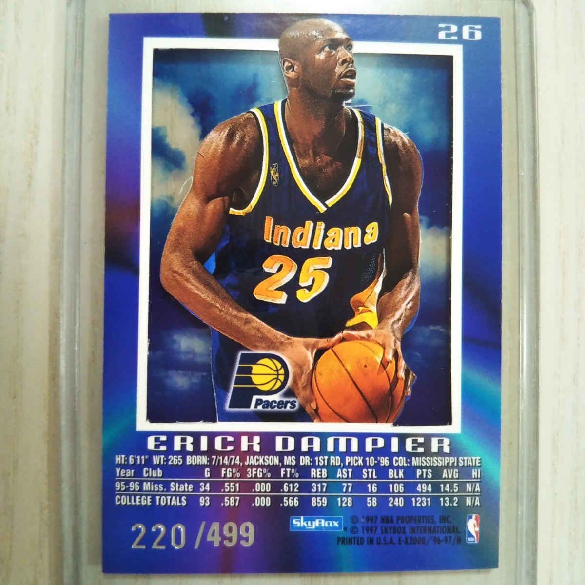 エリック・ダンピアー NBA トレーディングカード 塩辛かっ 