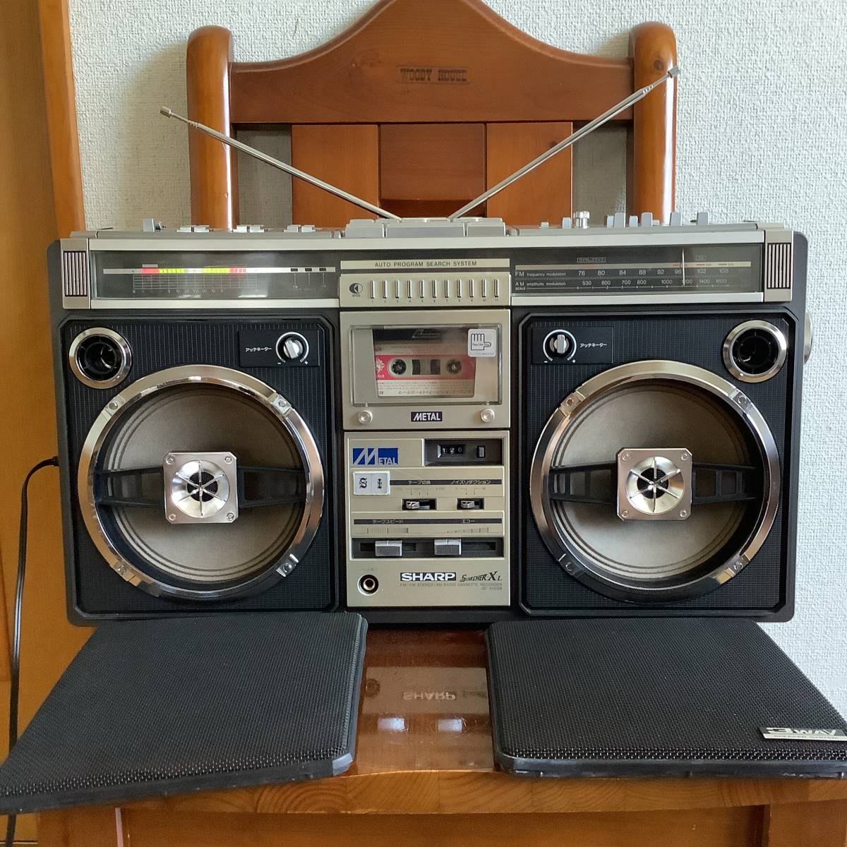 SHARP シャープ ラジカセ GF-508SB 通電確認済み シャープSHARPラジカセ SEACHR-XL GF－508SB 動作 の入札履歴