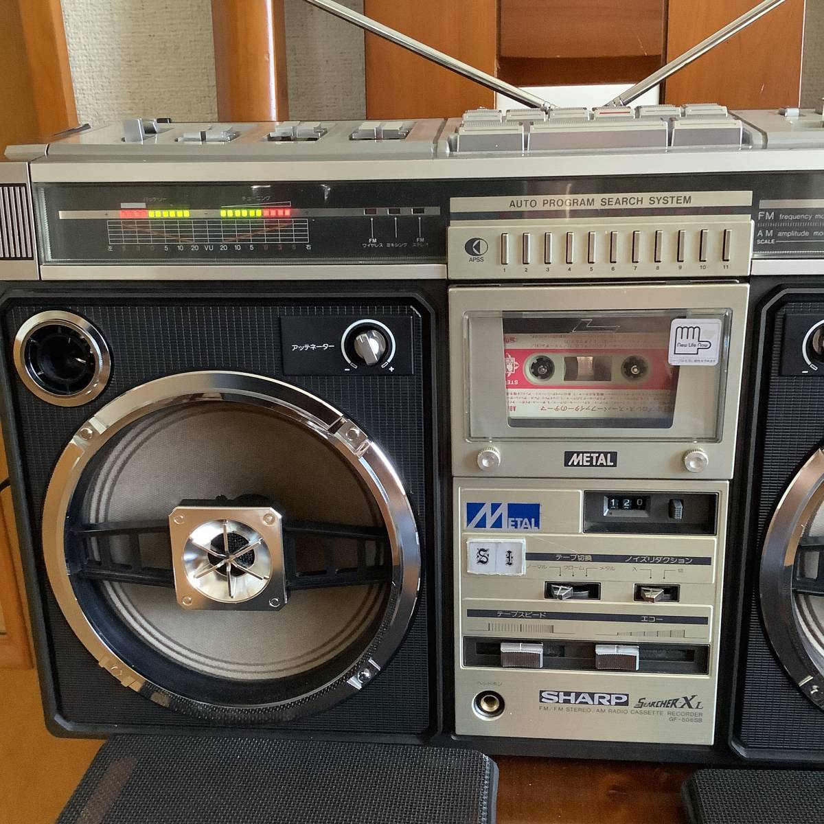 SHARP シャープ ラジカセ GF-508SB 通電確認済み Yahoo!オークション - SHARP GF-508SB the searcher-xl STEREO RADIO C