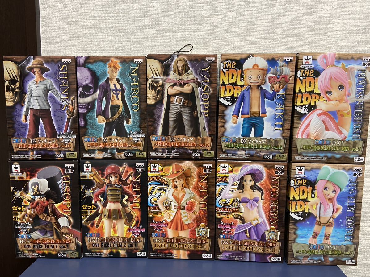 ONE PIECE ワンピースフィギュア DX THE GRANDLINE MEN グラメン他10個