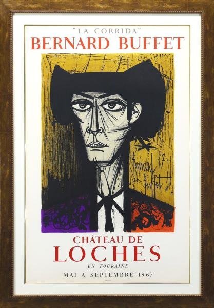 真作】【WISH】ベルナール・ビュッフェ Bernard Buffet「闘牛士」リト