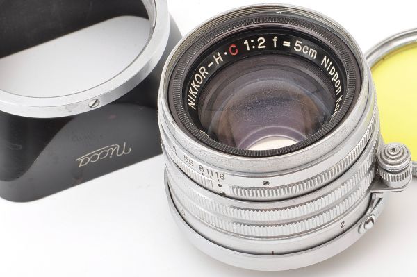 NIKKOR-H・C 5cm F2 + Hood ニッコール H・C フード 日本光学 L