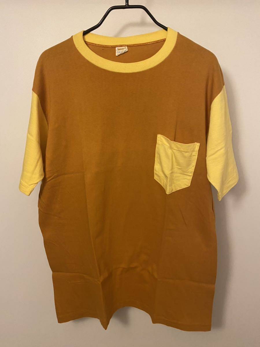 70s Town Craft 2トーン ポケT タウンクラフト ポケットTシャツ ビンテージ ヴィンテージ