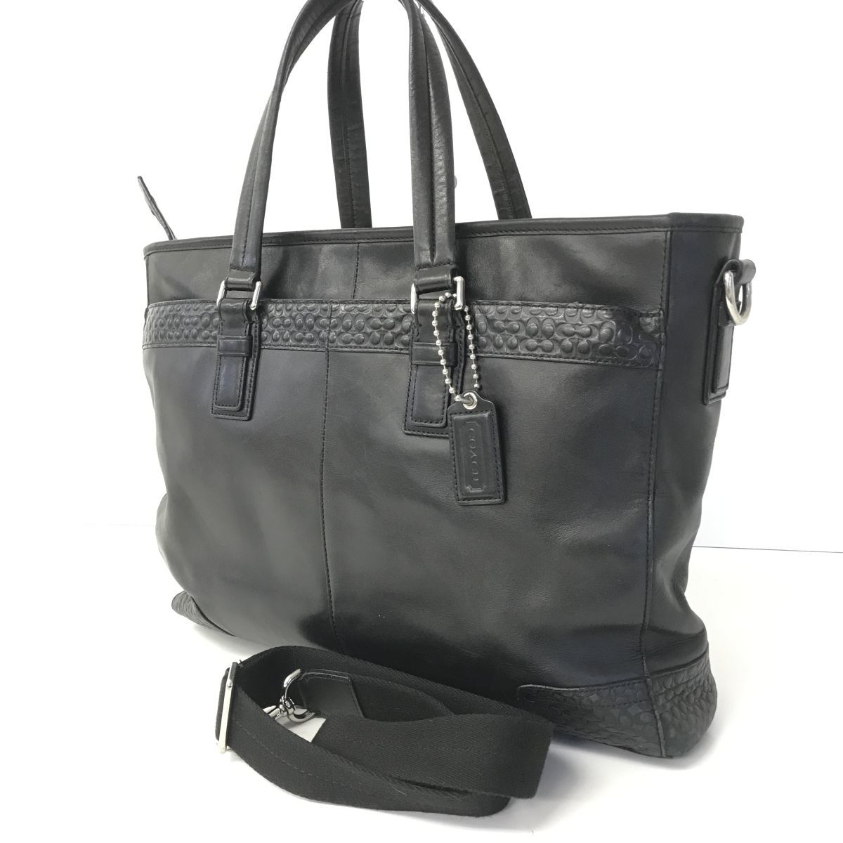  COACH コーチ 2way トートバッグ ショルダーベルト付き A303-001#100(トートバッグ)｜売買されたオークション情報、yahooの商品情報をアーカイブ公開 - オークファン かばん、バッグ