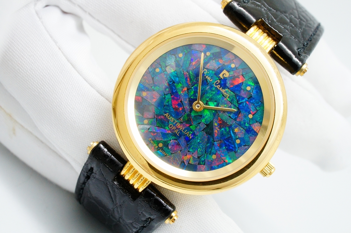 H83○作動良好 pierre cardin ピエールカルダン AUSTRALIAN OPAL