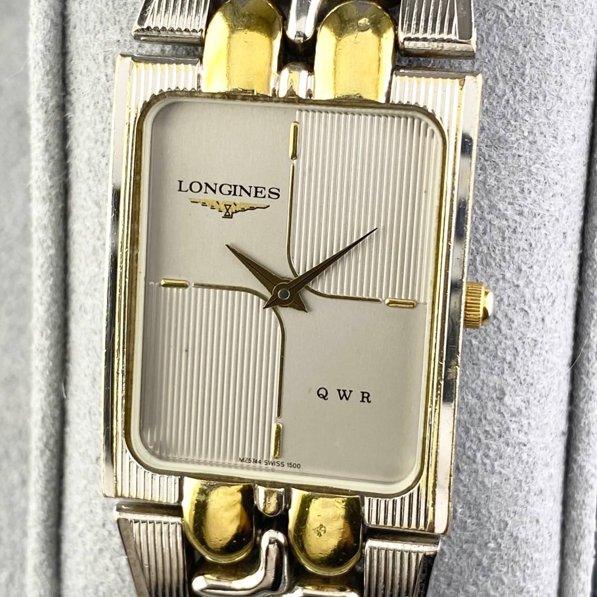 LONGINES ロンジン 時計 ゴールド スクエア メンズ 稼動品 電池