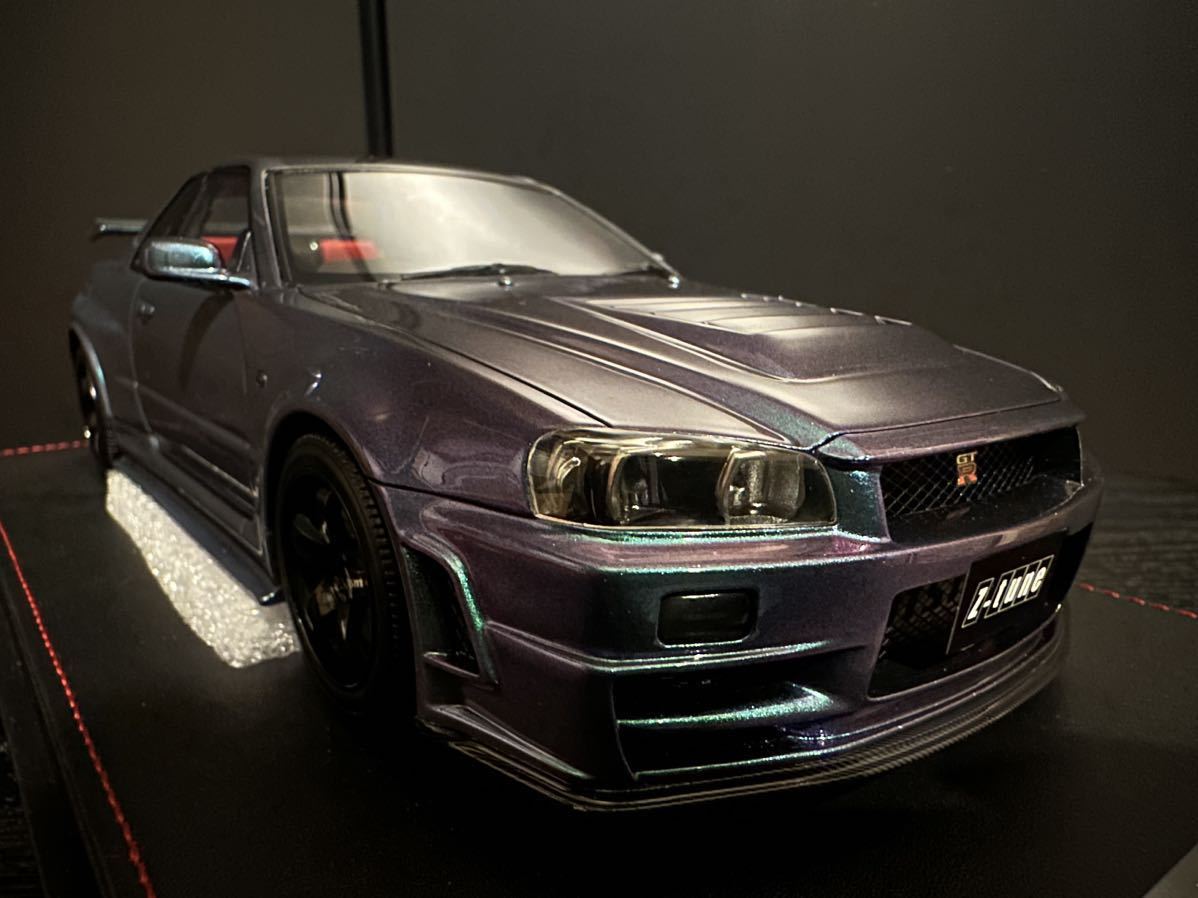 GT-R 1⁄18 R34 DIECAST 22A01-07 「オートアート [99台限定] 1/18