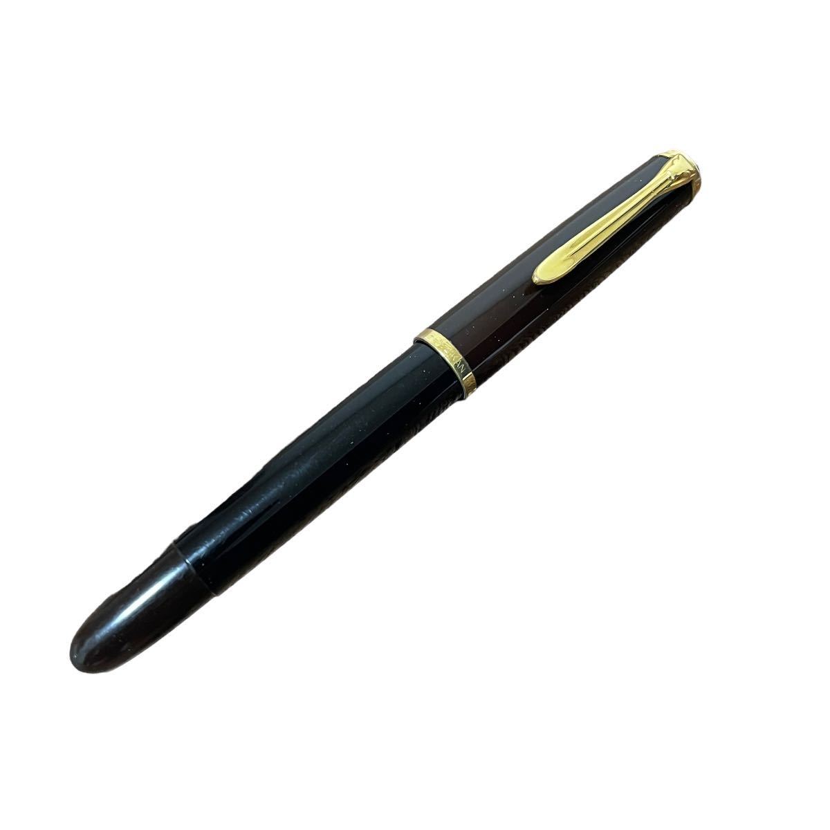 ペリカン 万年筆 ブラウン系 ペン先14c 585 筆記未確認 0201U8 文具