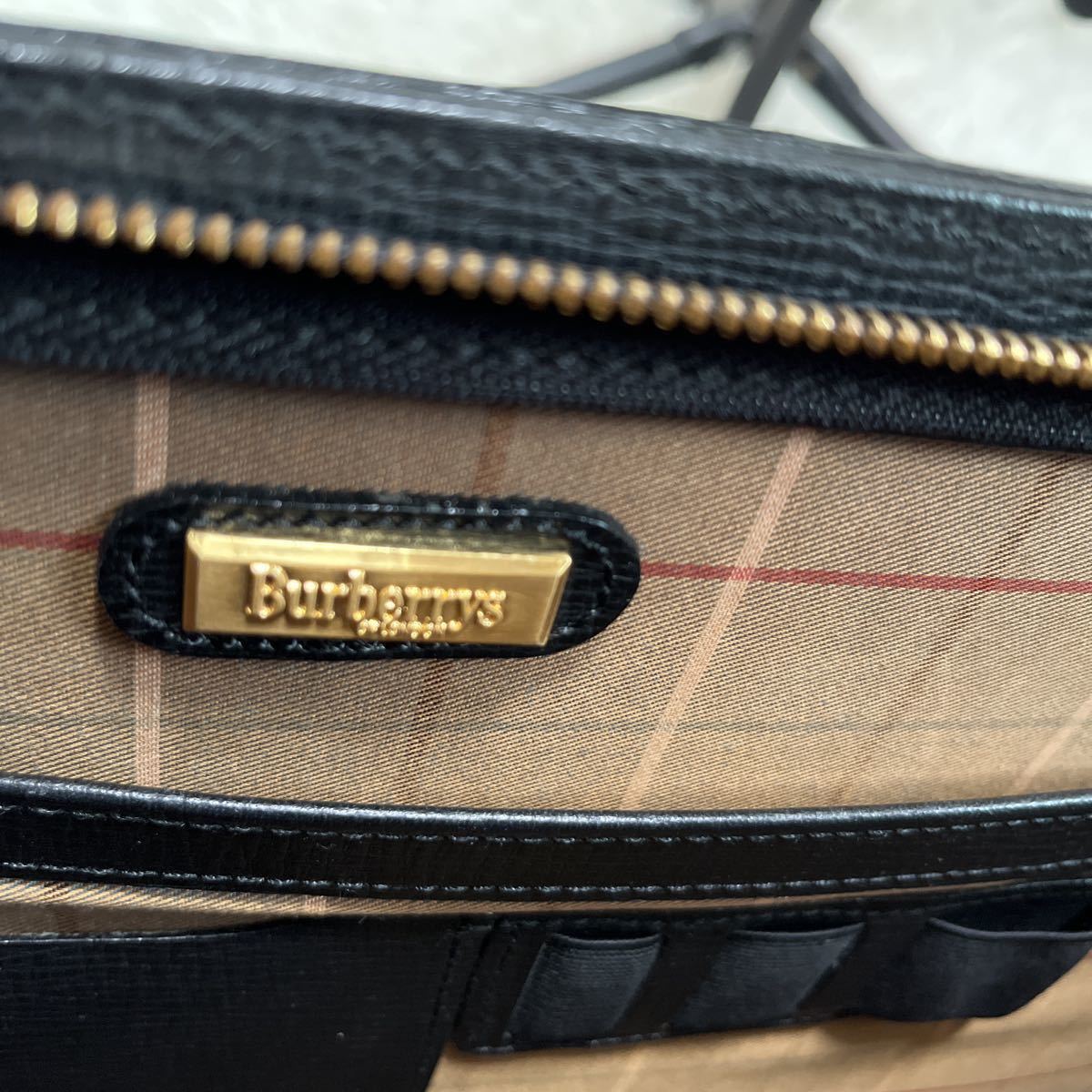 極美品オールド バーバリーズ Burberrys ビジネスバッグ ブリーフ