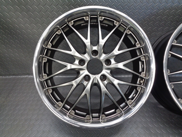 VOLTEC VOLTEC 5本スポーク (メッキ) 18×7.5J ET55 PCD114.3 5H 4本