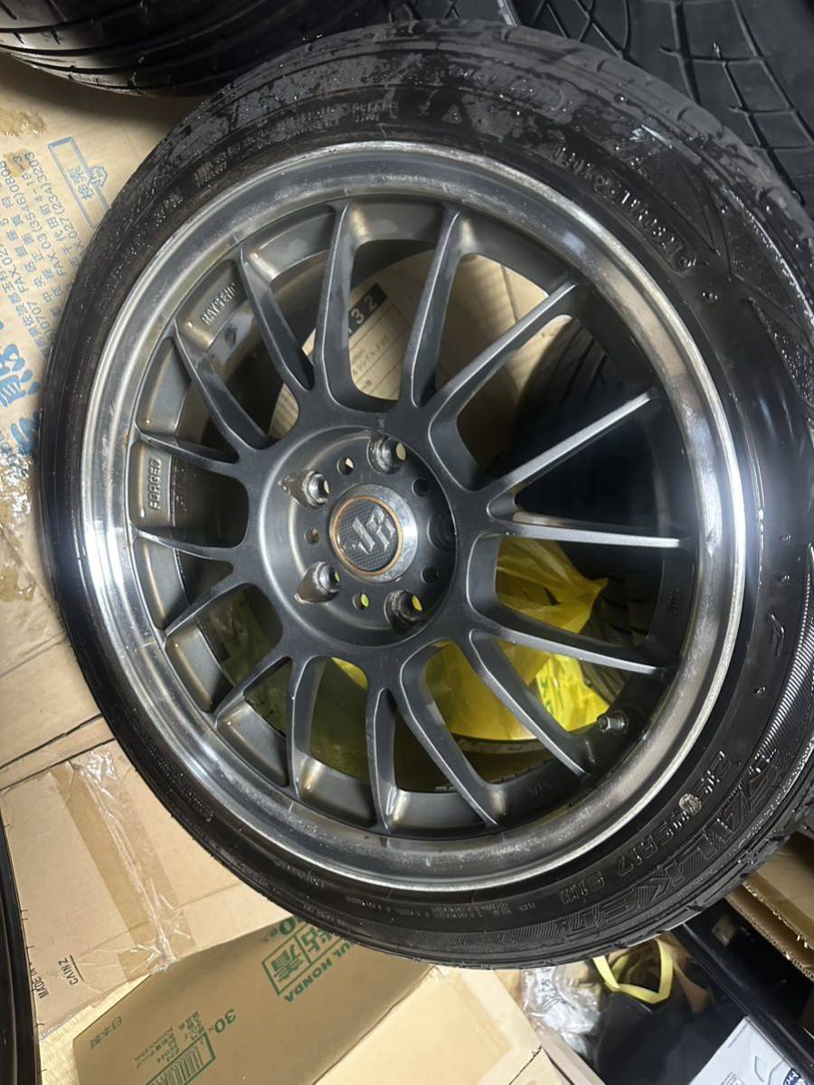RAYS LE37 7.5j40 5H114.3 4本セット レイズ鍛造タイヤホイール 215 