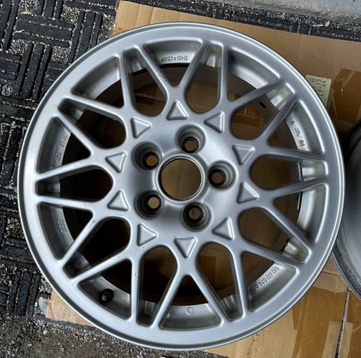 フォルクスワーゲン VW ゴルフ 純正 BBS ホイール 15インチ 6.5J +43 