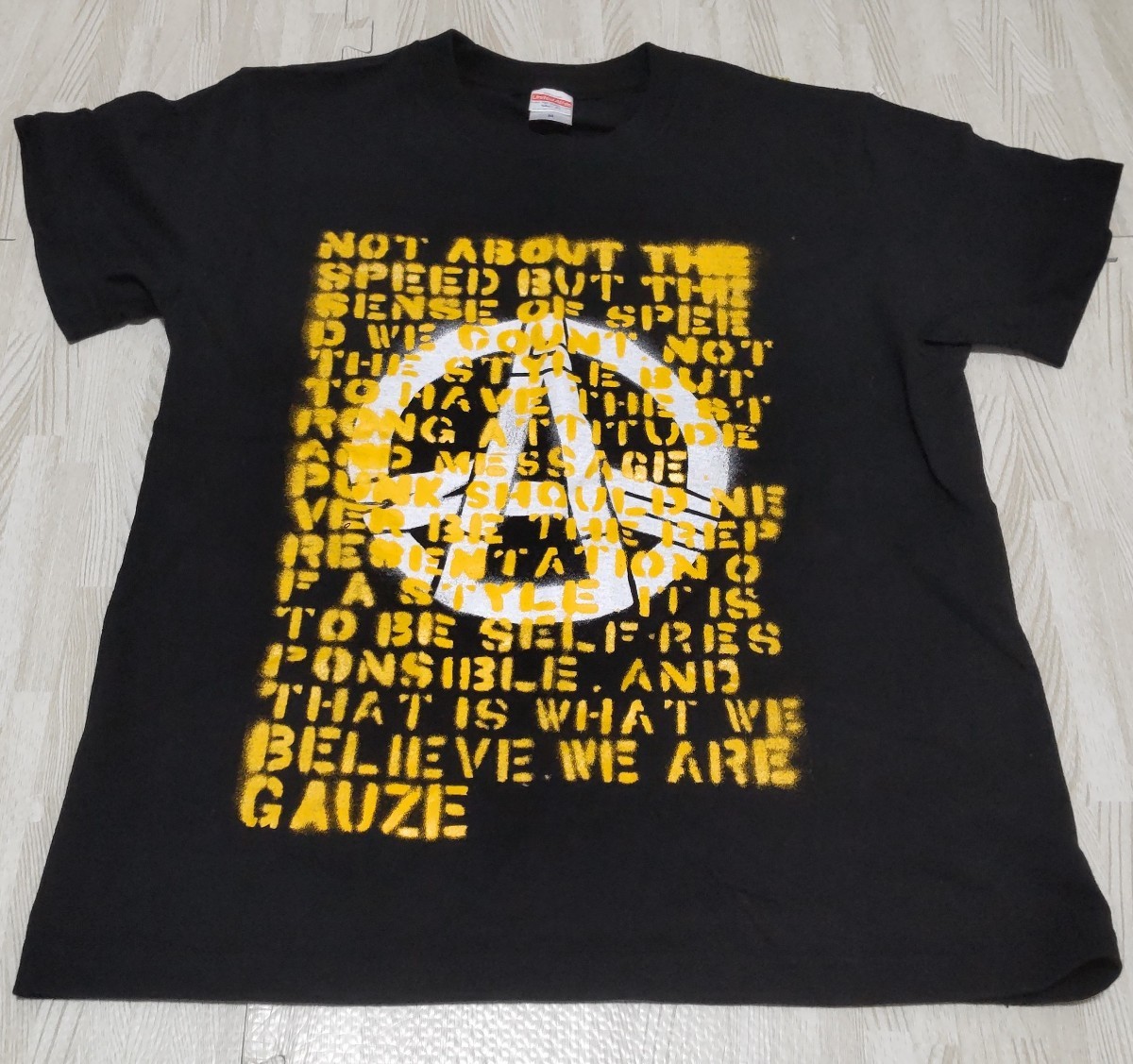 gauze Tシャツ M ハードコア パンク ジャパコア ブラフマン lip cream s.o.b death side gudon 鉄アレイ 原爆オナニーズ gism BASTARD zouo