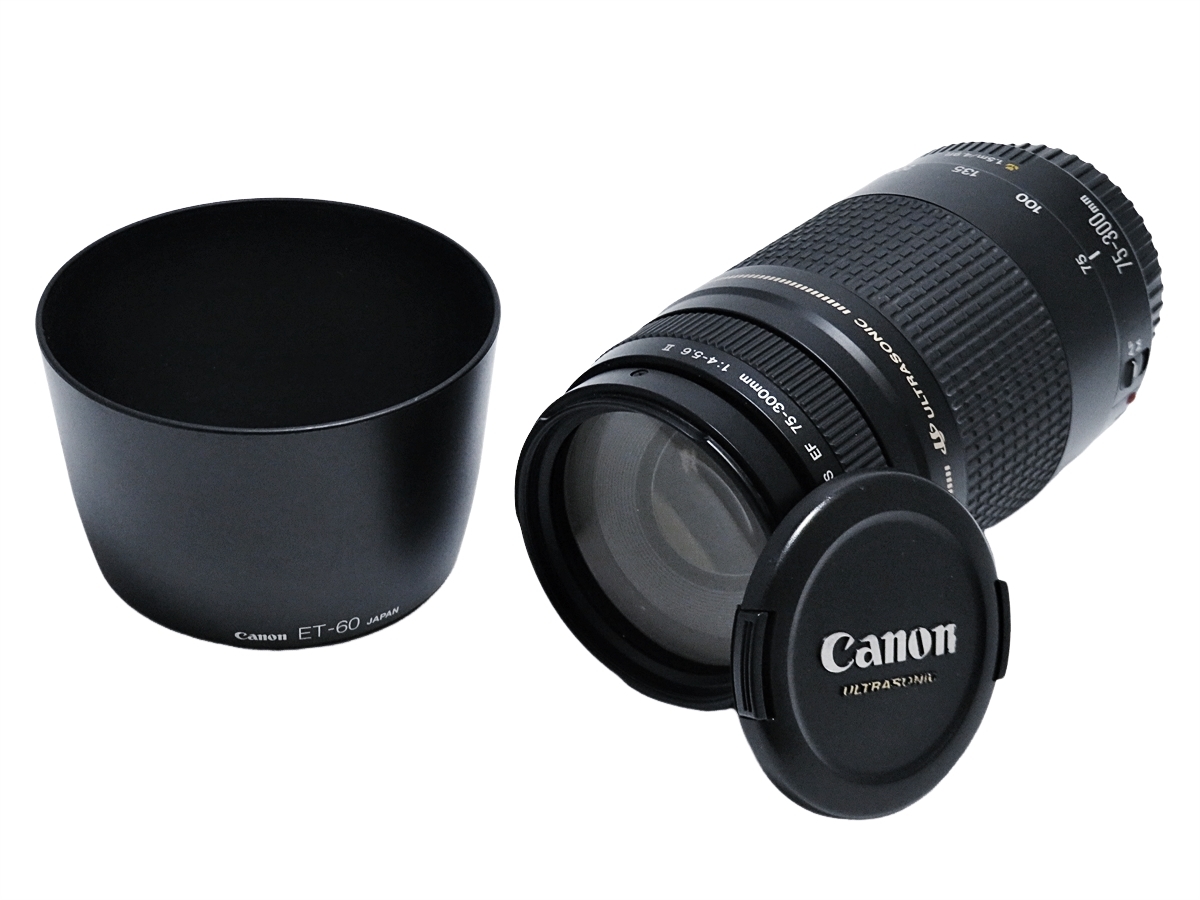 Canon ULTRASONIC ZOOM LENS EF 75-300mm 1:4-5.6 II + ET-60 キャノン