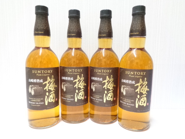 【激安大特価，限定セール】 未開栓 SUNTORY サントリー 梅酒 山崎蒸溜所貯蔵 焙煎樽熟成梅酒 750ml おまとめ4本(梅酒)｜売買されたオークション情報、yahooの商品情報をアーカイブ公開 - オークファン 梅酒