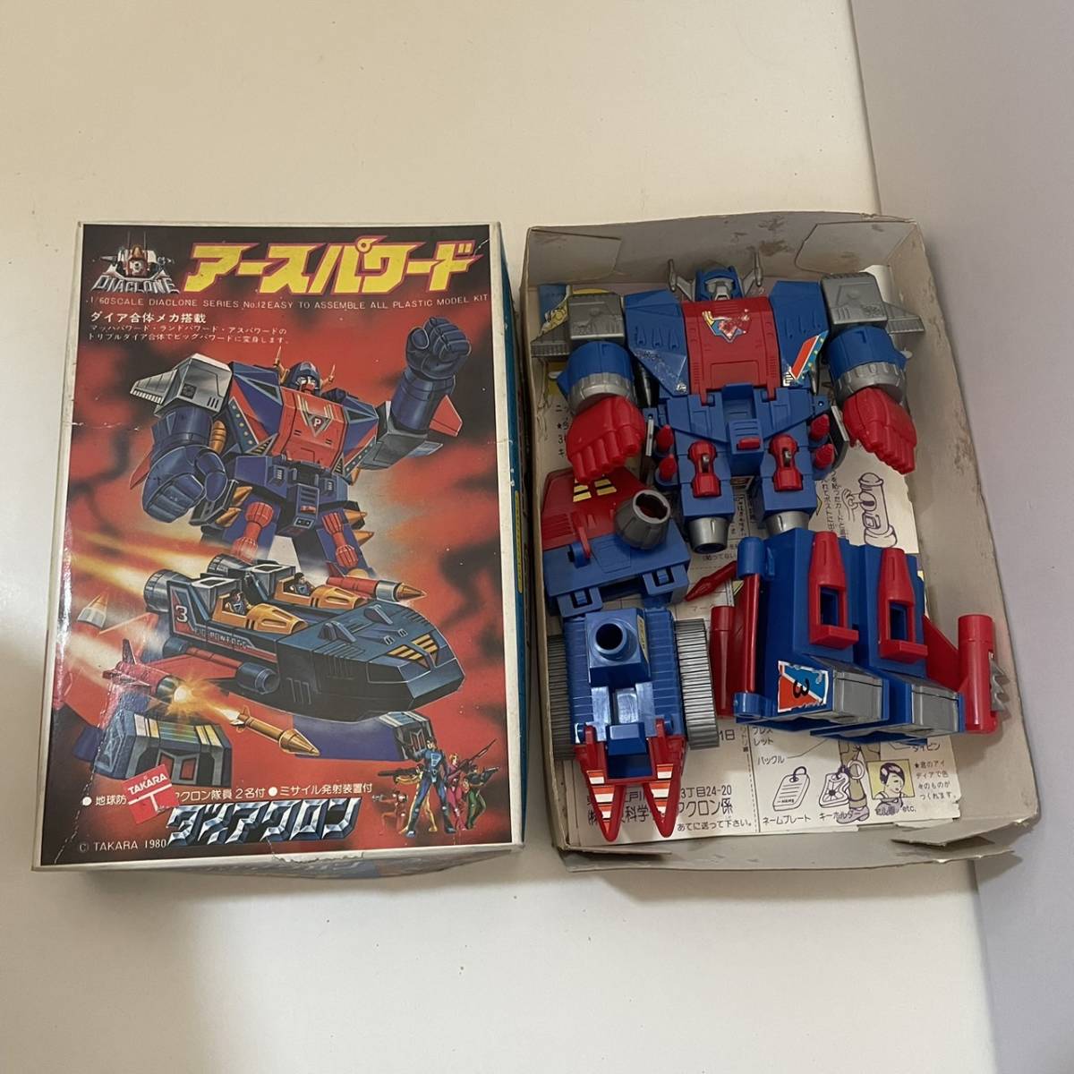 ジャンク ダイアクロン アースパワード ニットー プラモデル 当時物 