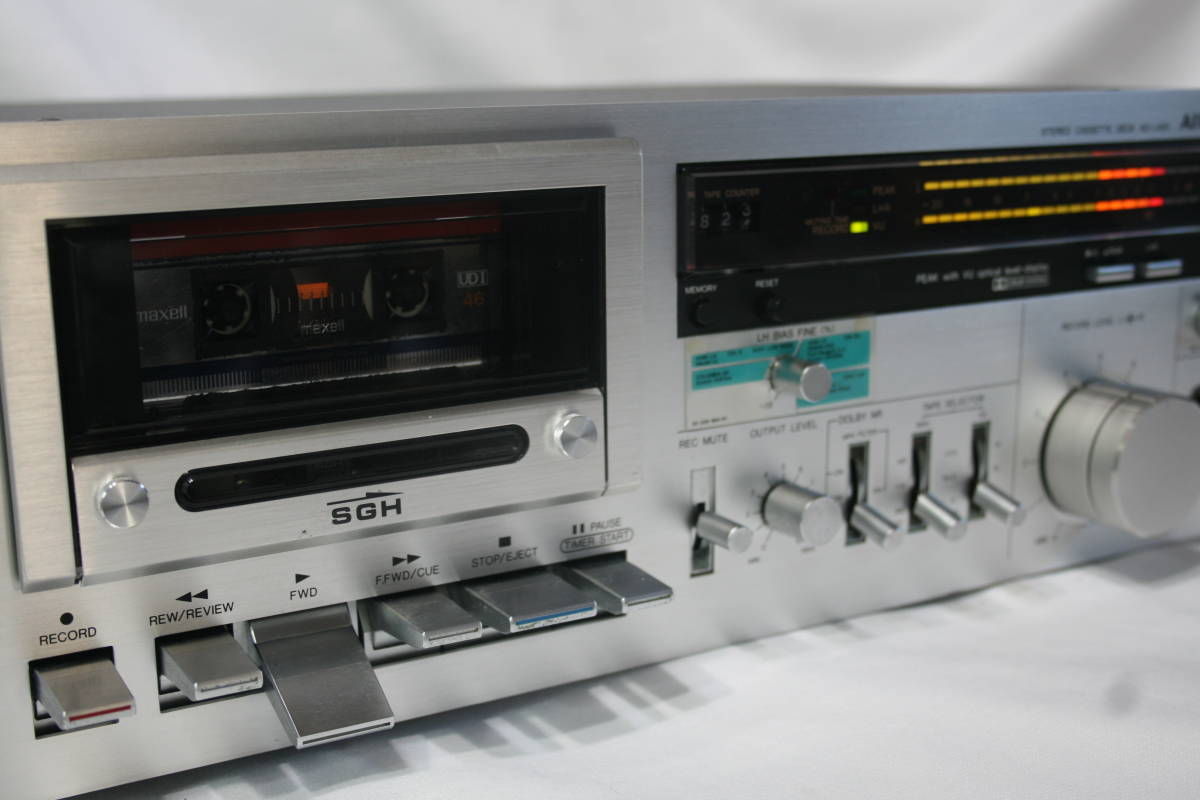 AIWA カセットデッキ AIWAのカセットデッキAD-L400修理品動作OK AD