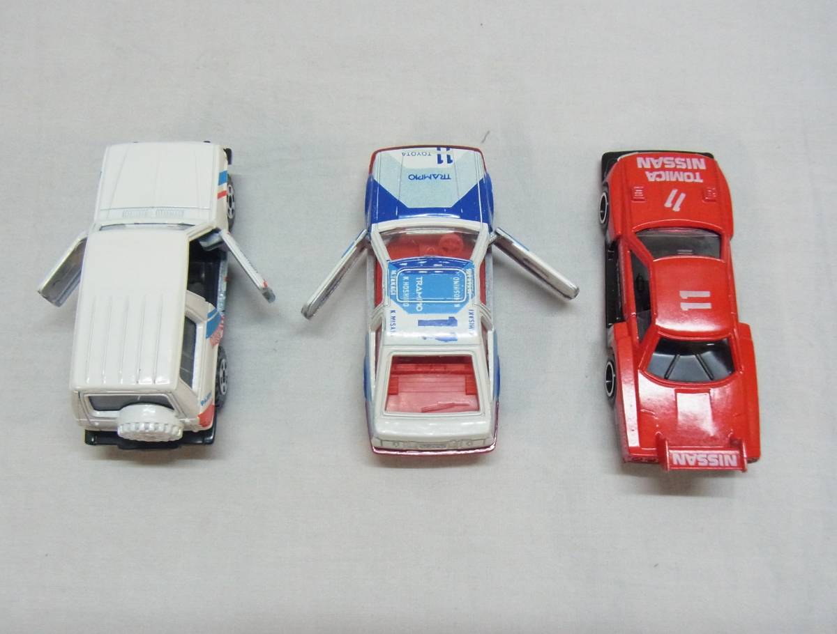 100%新品，セール 【A】黒箱 トミカ 3台☆69 三菱 パジェロ / 78 トヨタ カローラ レビン / 65 日産 スカイライン シルエット☆ミニカー トミー TOMICA 60