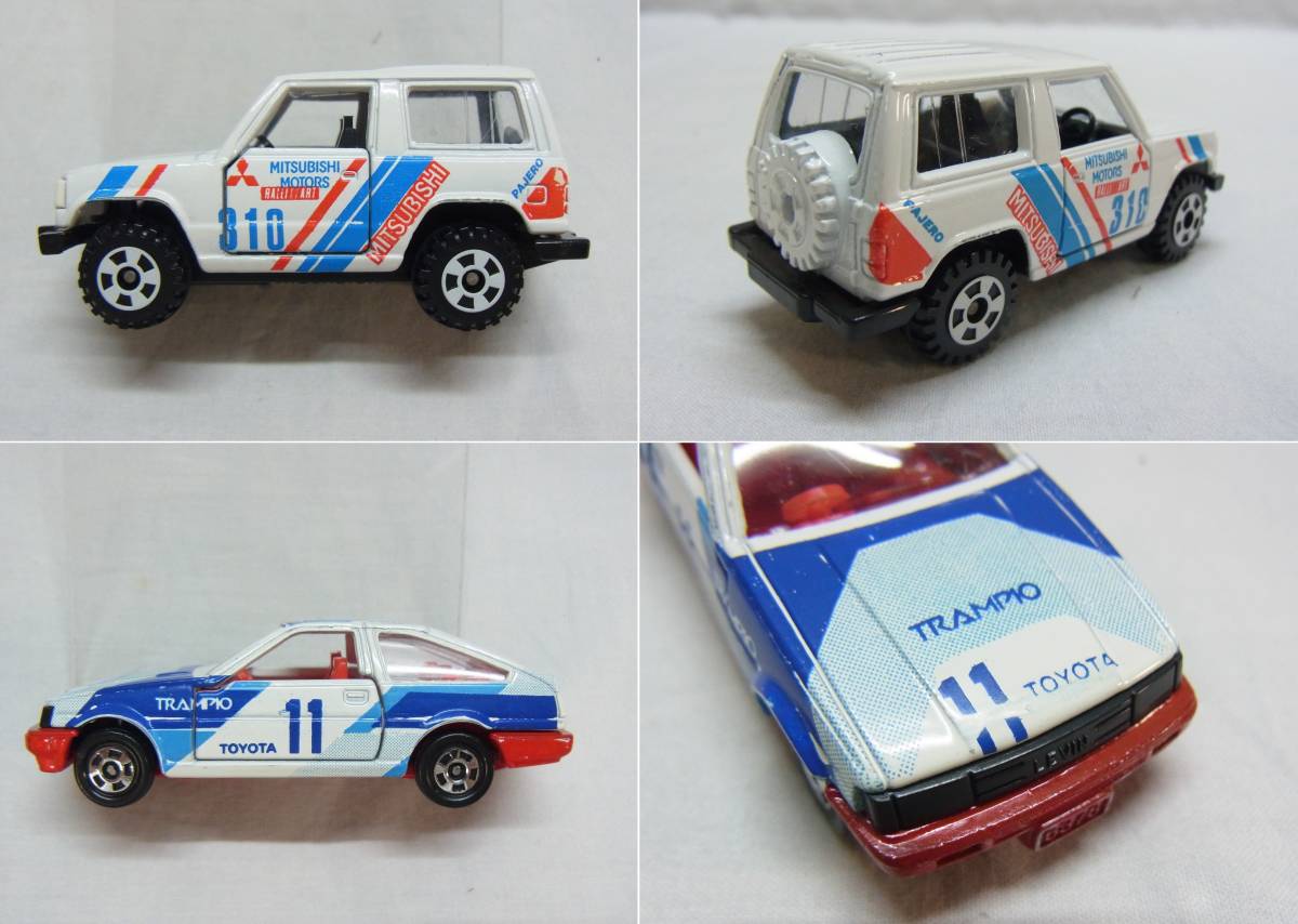100%新品，セール 【A】黒箱 トミカ 3台☆69 三菱 パジェロ / 78 トヨタ カローラ レビン / 65 日産 スカイライン シルエット☆ミニカー トミー TOMICA 60