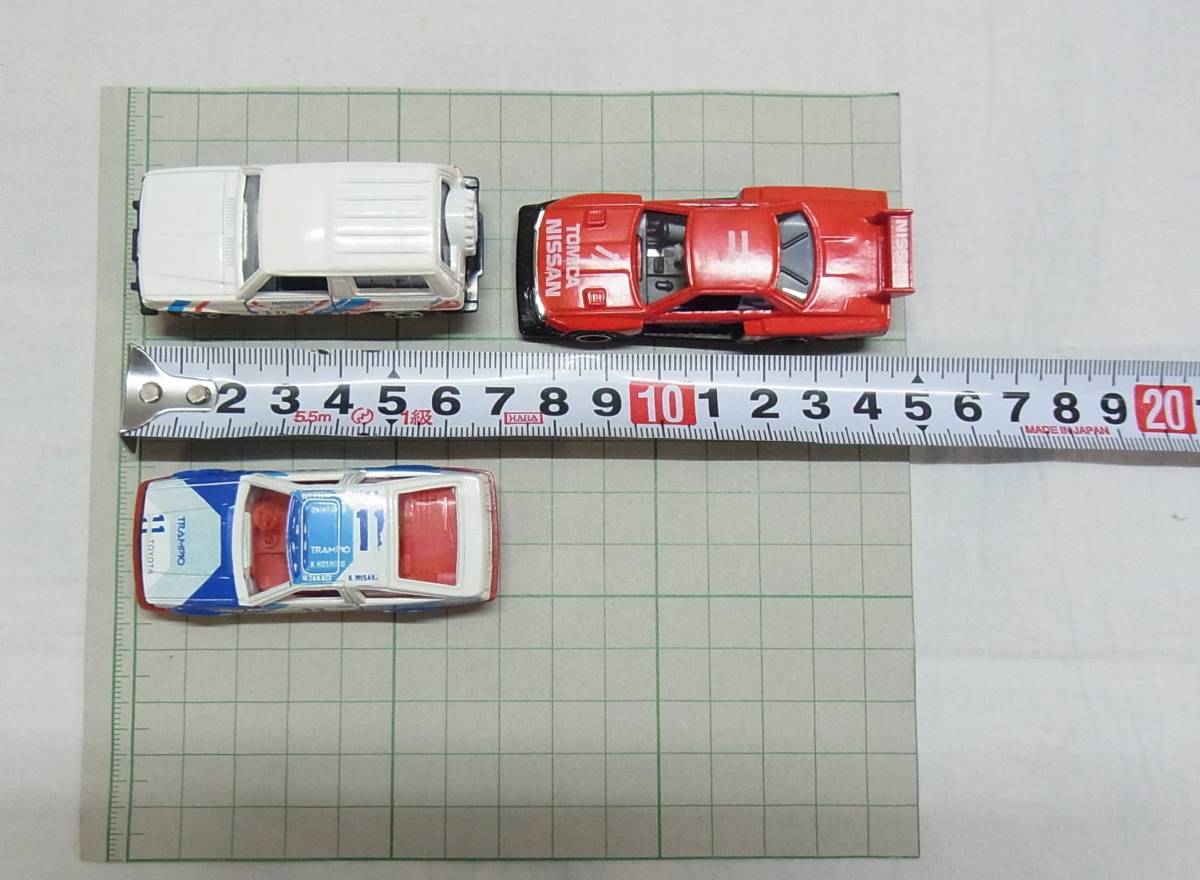 100%新品，セール 【A】黒箱 トミカ 3台☆69 三菱 パジェロ / 78 トヨタ カローラ レビン / 65 日産 スカイライン シルエット☆ミニカー トミー TOMICA 60