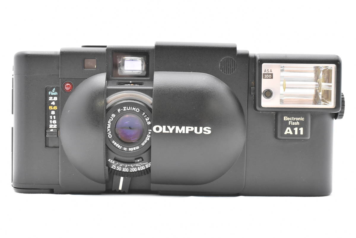 ★カメラ業者廃業による価値ある商品大放出!!・極上美品★ Olmpus オリンパス XA+Flash A11 フィルムカメラ (k-1843)