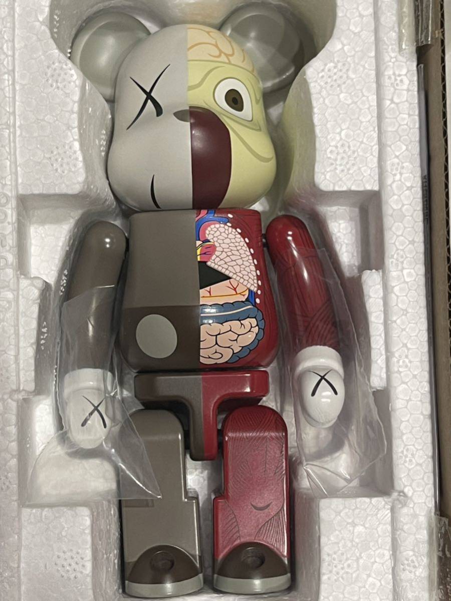 BE@RBRICK 100% KAWS ベアブリック カウズ 人体模型 カウズ KAWS
