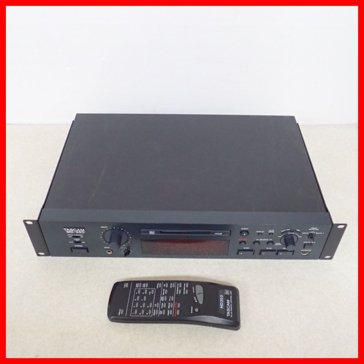 TASCAM MD-350 業務用MDレコーダー 本体 TEAC TASCAM MD-350 業務用MD