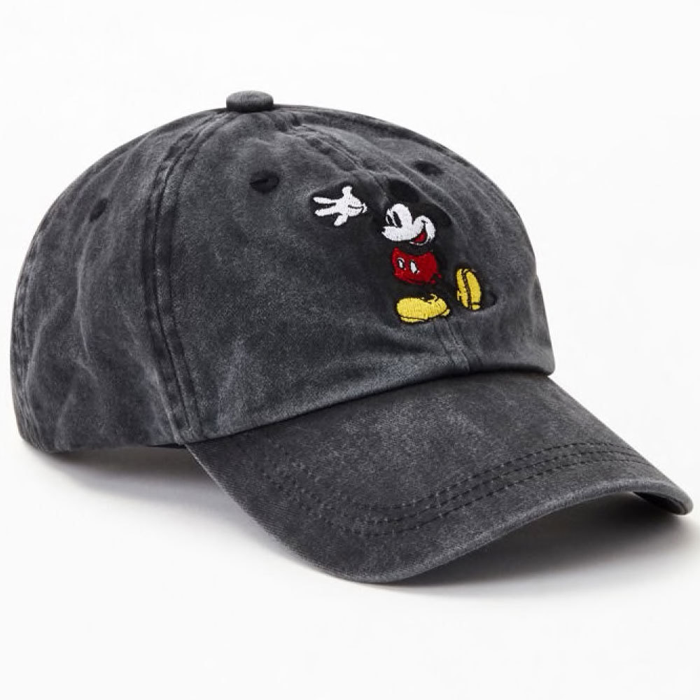 新品 US企画 Disney Mickeye Embroidery Vintage Ball Dad Hat Cap ディズニー ミッキー 刺繍 ビンテージ ウォッシュ ボール キャップ 帽子
