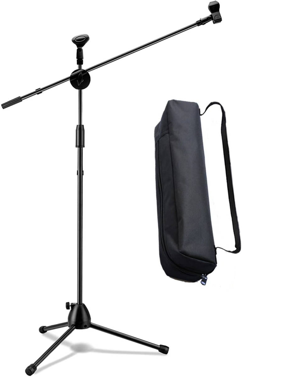 INTENAVI マイクスタンド ストレートブーム 持ち運びバッグ付き