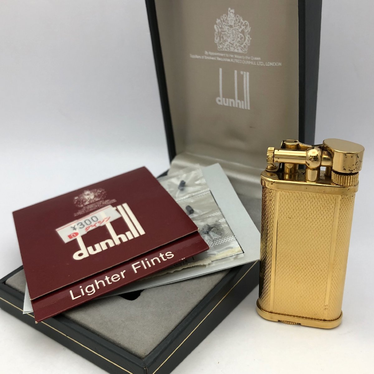 Dunhill ダンヒル ローラー式 ガスライター 男女兼用 ゴールド