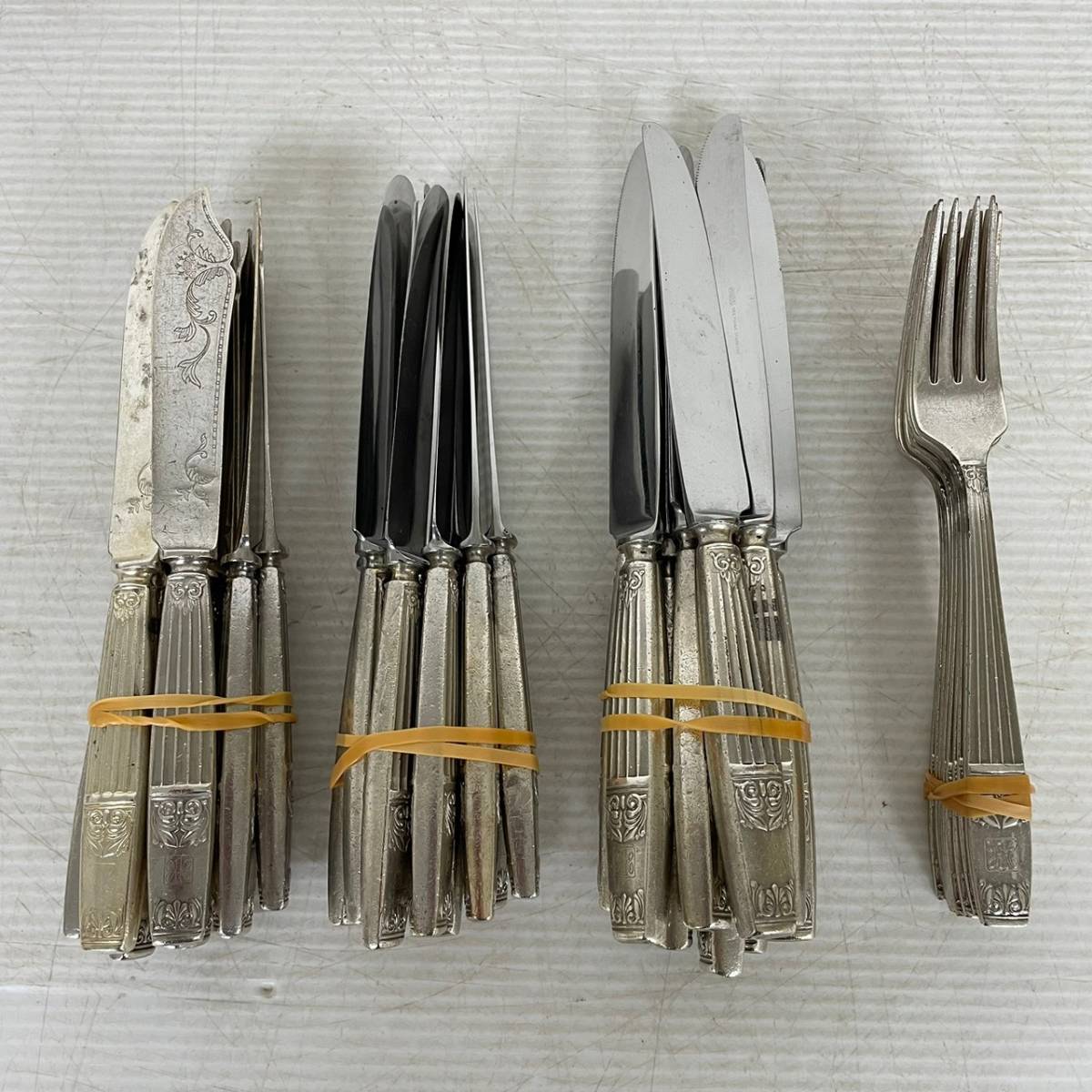 【LUCKY WOOD】 ラッキーウッド カトラリーセット ミート フィッシュ フォーク ナイフ 各10本 40本セット