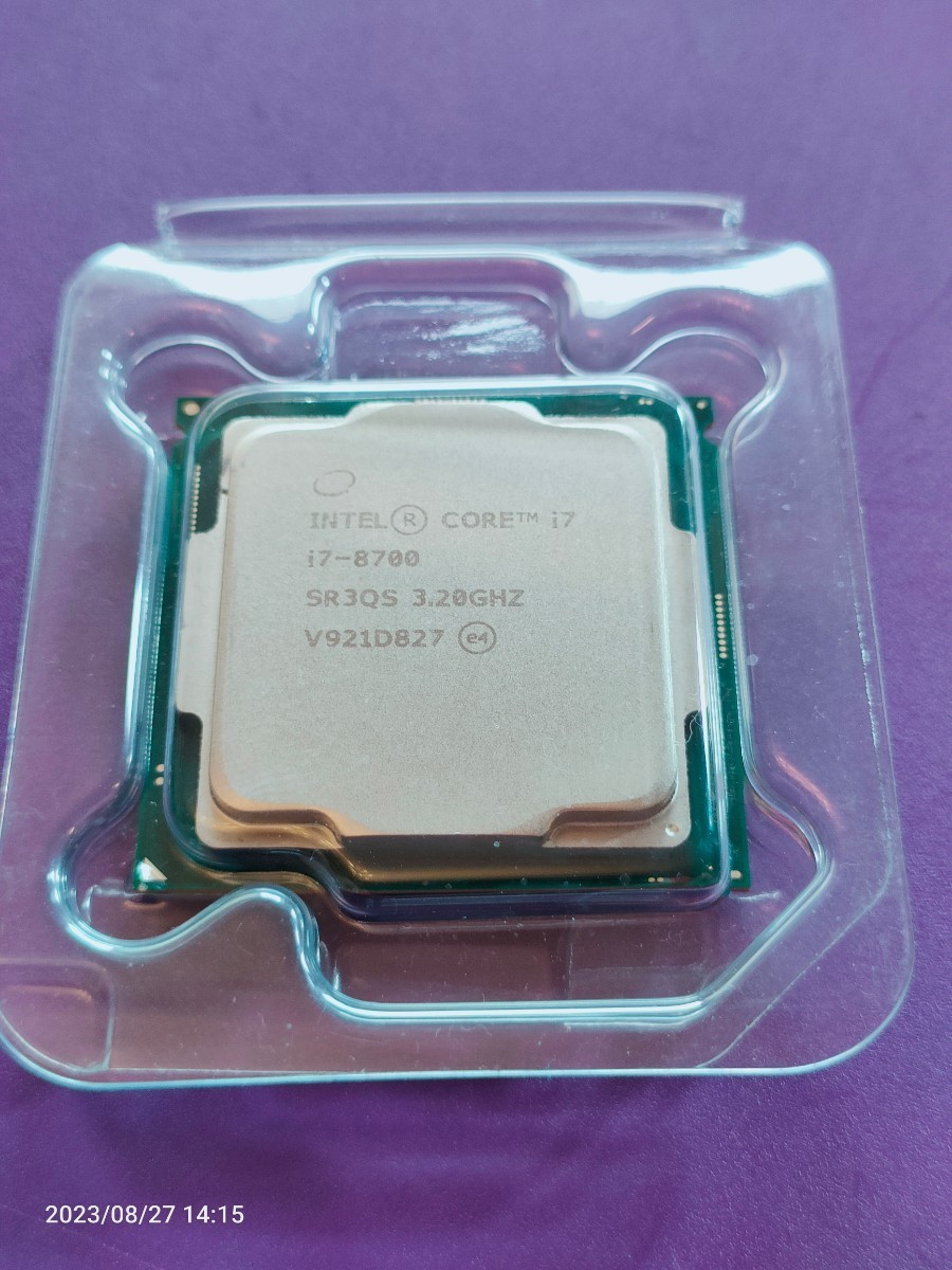 Intel ◇第8世代 i7-8700 3.20GHz Coffee Lake/12MBキャッシュ 6コア/12