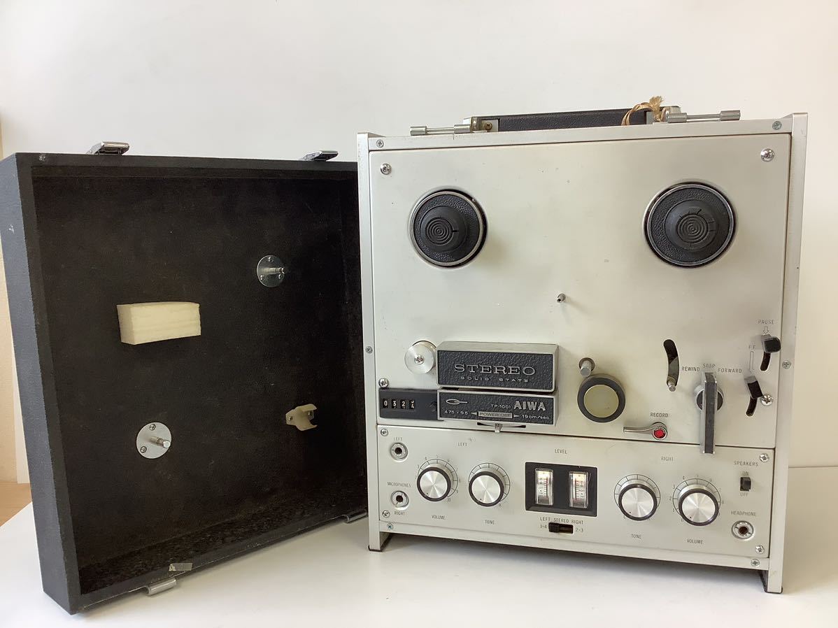 TU20-A6a100 AIWA TP-1001 アイワ ステレオテープレコーダー オープンリールデッキ 電源コードなし 動作未確認